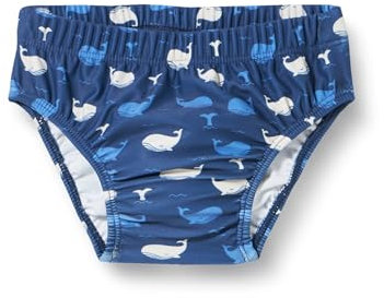 Playshoes UV-Schutz Windelhose Unisex Kinder Badehose Schwimmhose Badebekleidung, Wal, 74/80