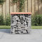 Genérico Banco jardín diseño gaviones Madera Abeto Douglas 43x44x42 cm,Bancos de jardín-834336