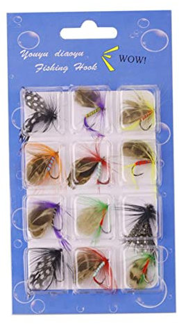 Trockenfliegen Kit, Fliegenfischerei Köder -Set Fliegenfischer