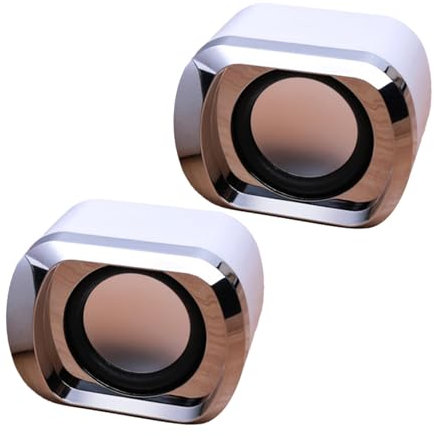Luckxing Altoparlanti stereo da desktop, alimentati tramite USB, altoparlanti multimediali USB, 2 pezzi, qualità audio chiara, versatili altoparlanti USB per desktop multimediali