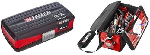 FACOM - Coffret de Douilles 1/4'' Carré 38 Outils Pièces - RL.NANO1PB - Clés à Cliquet, Tournevis & Boîte textile Mini-Probag + 15 outils - BS.SMBCM1PB