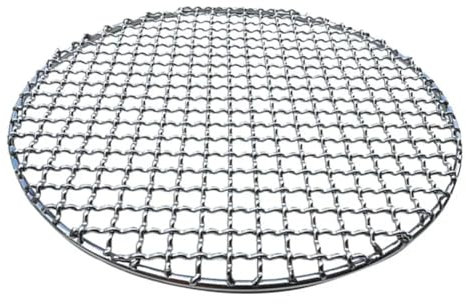 WEITINGKKK Kühlgestell, Grillrost, Gitterroste 304 Edelstahl rundes Grillnetz Grillgitter Bratennetze Speckgrillwerkzeug Eisennetze Grillzubehör Antihaft-Grillmattengitter(28cm)