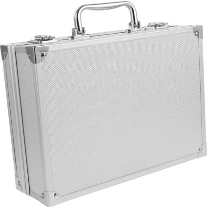 OFFSCH Tragbare Werkzeugkoffer Aus Aluminiumlegierung Werkzeugaufbewahrungsbox Mit Griff Kompakter Werkzeugkasten Für Outdoor-einsatz