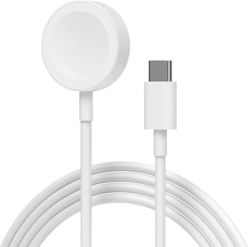 USB C Watch Ladekabel, MFi Zertifiziert Drahtlos Magnetisch Ladegerät für iWatch, 1m Uhr Kabel Type C Tragbare Ladestation Kompatibel mit Apple Watch Serie 10/9/8/7/6/5/4/3/2/1/Ultra/Ultra 2/SE