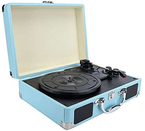 CAFIEDR Giradischi in Vinile, Giradischi Vintage Bluetooth 33/45/78 Giri/min 100/u2011 Supporta Dischi in Vinile da 7/10/12 Pollici