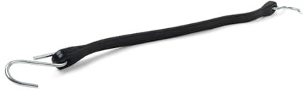 FSFYUK 1pc LR039798 Rubber Tarp Straps Heavy Duty Outdoor Tie Down Straps Bungee Cords With Hooks 15 Rubber Black Auto For Universal Cars Motorcycles Watercraft