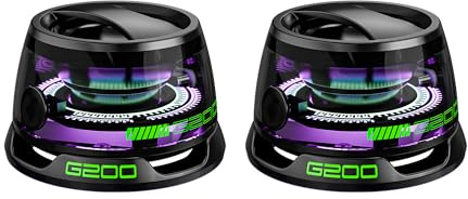 CBDYWVR Multifunctional Magnetic Bluetooth Speaker G200 3D Surround Sound | Phone Holder Stand, RGB Color Light, Bluetooth 5.3 Connection, Strong Magnetic Mount, IPX5 Waterproof for Outdoor Use 2Pcs