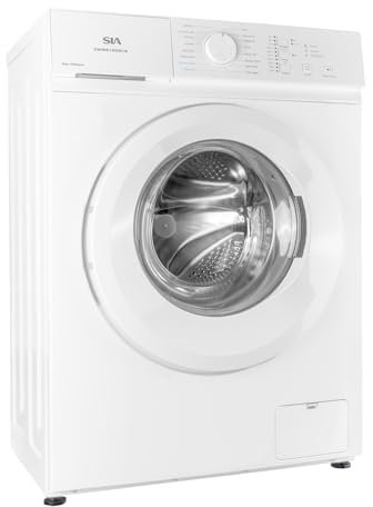 SIA SWM6100W/A Freestanding Washing Machine, 6kg Capacity, A Energy Rating, 16 Washing Programs, Quick Wash, Timer Delay, 2 Year Parts & Labour Guarantee