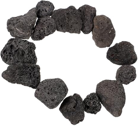 INOOMP Vulkansteine Aquariensteine 200g Natürliches Vulkanisches Gestein Porös für Aquariumdekoration Pflanzen Sukkulenten Süß und Salzwasser
