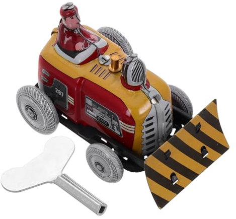 BESPORTBLE Klassisches Schneepflug-LKW-uhrwerkmodell, Uhrwerk-autospielzeug, Ideal Für Fotografie-Requisiten, Heimdekoration, Ideales Für Jungen Und Mädchen