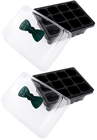 Levemolo 2stücke Gartenkiste Mit Löchern Für Samenanzucht Pflanzsprossenkasten Aus Hochwertigem Material Tablett Zur Luftzirkulation Und Fäulnisvermeidung Pflanzkasten Für Microgreens Und s