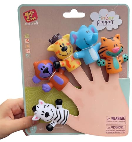 Fingerpuppen aus Gummi für Kleinkinder, Kinder, Erwachsene, interaktives Spielen, Party, Goodie-Bag-Füller, interaktive Fingerpuppen für Kinder, 5 Stück