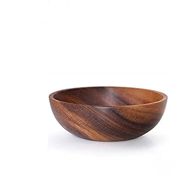 Bol à salade en bois d'acacia fait à la main, bol de service unique de style japonais pour salade, ramen, noddles, soupe, ustensiles de cuisine pratiques (7)