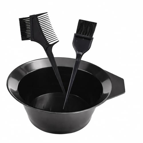 2-teiliges Haarfärbe-Zubehör-Set | Rutschfeste Schale und Pinsel zum Auftragen der Farbe