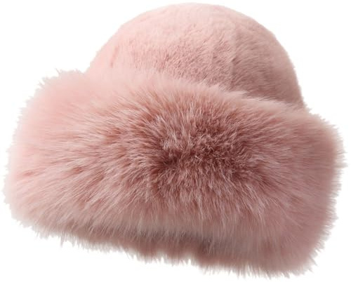 Casiler Bonnets pour Femmes, Bonnets d'hiver en Fourrure, Bonnets Chauds Doublés en Polaire pour Femmes, Bonnets Thermiques en Peluche, Bonnets De Ski avec Cache-Oreilles