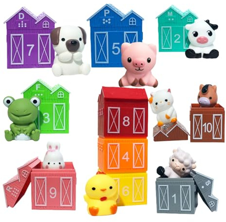 YNPQTDS Fingerpuppen Set Für Kinder,Weiches Silikon Bauernhof Tiere Spielzeug | Bauernhof-Tier-Fingerpuppen | Für Kinder Geburtstag Weihnachten Neujahr Kindergarten Vorschule