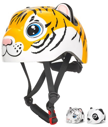 Casco Bici Bimbi Design Animale - Regolabile Leggero 47-54 cm