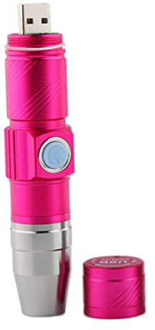 Mini luz UV para uñas de gel | Mini lámpara de uñas UV Secador de LED portátil Luz de curado Linterna Manicura Herramientas de esmalte de arte Rosa roja