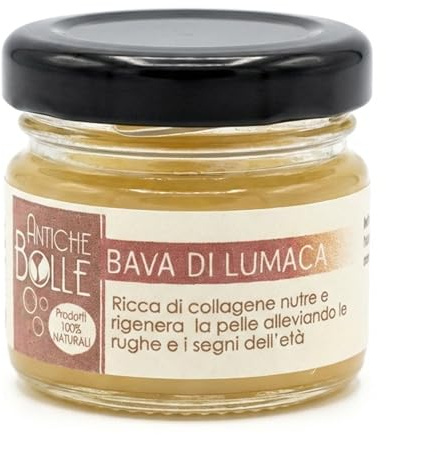 Unguento alla Bava di Lumaca 100% Naturale con Olio di Girasole e Vitamina E - Crema Viso Notte Anti-Rughe Rigenerante per Pelli Mature - Idratazione Profonda ed Effetto Tensore su Viso e Décolleté