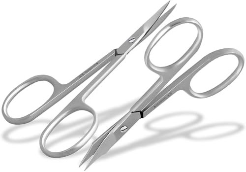 Profi Nagelscheren-Set - Hautschere Gebogen - Kombi Set für Finger und Fußnägel