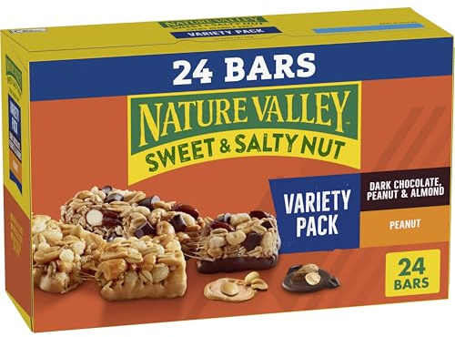 Nature Valley Sweet and Salty Nut Granola Bars, Variety Pack, 24 Bars, 28.8 oz