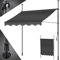 KESSER® Tenda da Sole a Morsetto con manovella per Balcone, Tenda da Sole per Balcone, Regolabile in Altezza, Idrorepellente, Protezione Solare, Copertura per terrazze, Antracite, 200cm