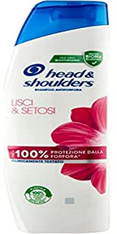 Head & Shoulders Glattes und seidiges Anti-Schuppen-Shampoo, für trockenes Haar, Schuppen-Schutz für Haut und Haar, ausgewogenes Mikrobiom, dermatologisch getestet, 225 ml