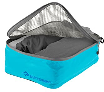 Sea to Summit - Garment Mesh Bag Kleideraufbewahrung S - Wasserabweisend & Ultraleicht - Ultra-SIL-Nylongewebe - Strapazierfähige Reißverschlüsse & Griffe - Reisen - Atoll Blue - 25 x 19 x 9cm - 60g
