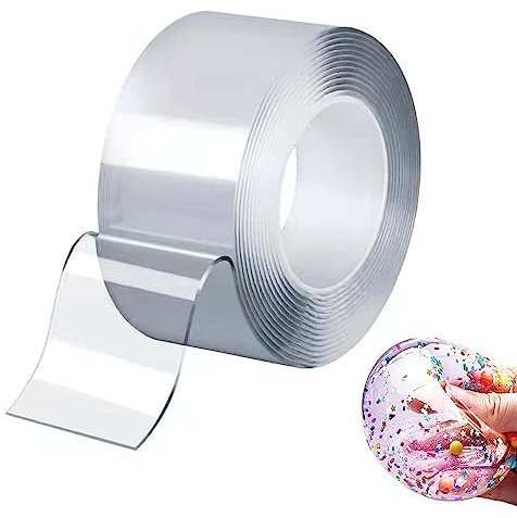 Blasenband, Nano-Blasenband,Nano-Klebeband, Blasenband Tape Bubbles,Mit Stroh,DIY Nanoband Craft Kit für Erwachsene Kinde,Party bevorzugt Spielzeug,5CM*1M*2MM