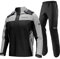 Fesjoy Rain Jacket, Combinaison de pluie de moto imperméable pour hommes et femmes, vêtements de pluie, veste et pantalon avec poche de rangement, veste de pluie imperméable et respirante