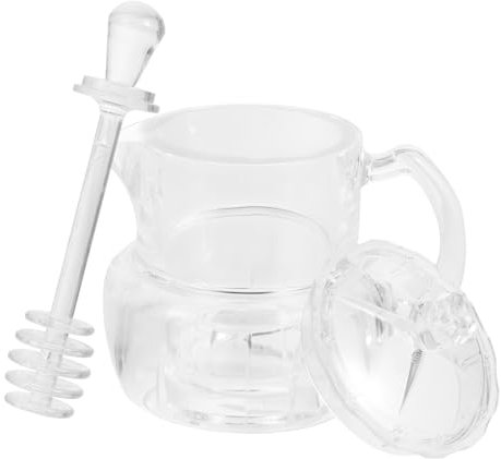 LABRIMP 1 Set Creative Pot Dispenser Tragbares Honigglas Mit Schöpflöffel