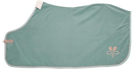 Abschwitzdecke Pferd JadegrünRoségold Made in Germany (145cm)
