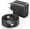 Caricatore Samsung 45W, [Cavo 2.0m incluso] Caricabatterie USB C Samsung Compatibile con Samsung Galaxy S24 Ultra/S24+/S24/S23 Ultra/S23/S22/S21/S20, A54/A25/A15, Z Fold 6/Z Flip 6/Tab S9, Serie Note