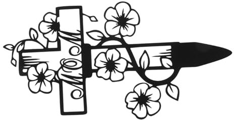 Toyvian 1ensemble Marqueur De Tombe Décoratif Forme De Piquet De Jardin Élégant pour De De Cimetière Plein Air avec Motif Décoratif Accessoire De Décoration Extérieure pour