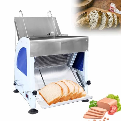 Electric Bread Slicer Machine, Adjustable Thickness for Perfect Slices, Ideal for Kitchen, Restaurants, and Bakeries