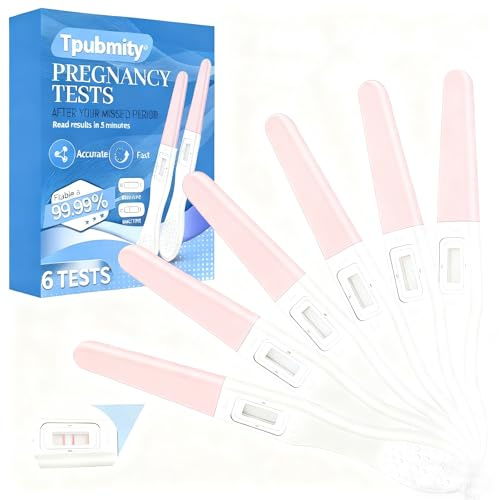 6 Stück Schwangerschaftstest,HCG Nachweis,Frühschwangerschaftstest,Zuverlässiger Ultra Frühtest Schwangerschaft,Pregnancy Test, Genauigkeit & schnellem Ergebnis, Rosa