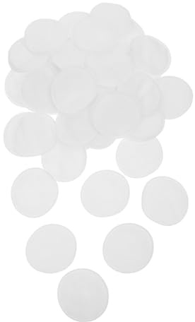 VICASKY 100stücke Runde Wattepads Für Gesichtsreinigung Wiederverwendbar Und Waschbar Für Make-up-entfernung Hautpflege Beidseitig Nutzbar Aus Reiner Baumwolle