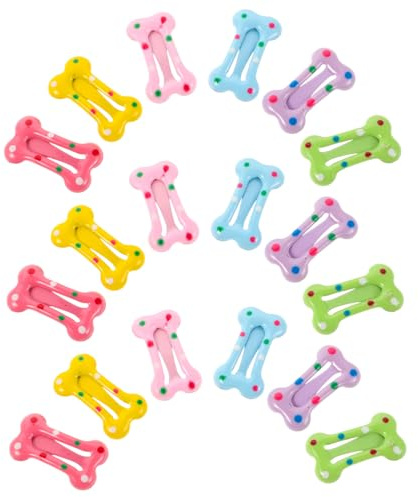 Gogogmee 40 Stück Bunte Haarklammern Mini Haarspangen mit Punktmuster Leichter Sicherer Halt für Kleinkinder und Junge Mädchen Niedliche Farbenfrohe Haarclips für Alltag Party und