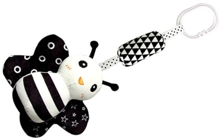 Tonysa Neugeborenes Babyspielzeug, Schwarz-weißes Hängespielzeug für Kinderwagen, Kinderbett, Autositz, Perfekte Babyparty-Geschenke für Kleinkinder (Tonysa58evsgg2bq-10270487)