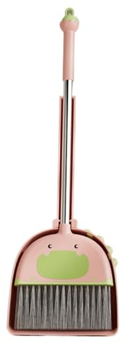 Children's Broom Dustpan Set - Cleaning Toy Combination for , Indoor Outdoor Brush Mop for Playing, Kid-friendly Handle | Preschool Nursery Learning Accessories for U
