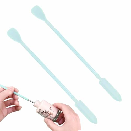 Espátula De Maquillaje - Mini Herramienta De Belleza De Silicona De 2 | Piezas, Aplicador De Mezcla De Cosméticos, Espátula Reutilizable Para El Cuidado De La Piel | Pequeña Herramienta De Maquilla