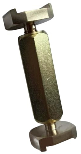 JUMPLAWN Herramienta para Puente de Cello de Metal Dorado Tornillos Ajustables, Fácil de Usar para Luthiers y Músicos en Talleres de Fabricación