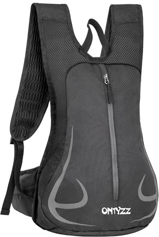 ONTYZZ Fahrradrucksack für Damen und Männer - 15L Kleiner Sportrucksack, Ultraleicht Wanderrucksack, Wasserdicht für Radfahren, MTB, Laufen und Skifahren