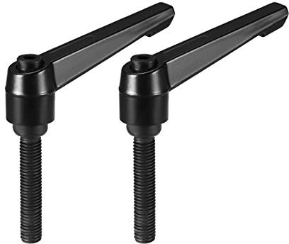 sourcing map 2 Stück Klemmhebel Griff M10x40mm Verstellbarer Maschinengriffe Klemmhebel Außengewinde Griff Maschinengriffe Verstellbarer Griff für Werkzeugmaschinen Schweißgeräte Druckgeräte