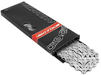 NEWTON Chaine Velo 11v kmc x11e Argent renforce 138 maillons Compatible Shimano pour VAE-e-Bike