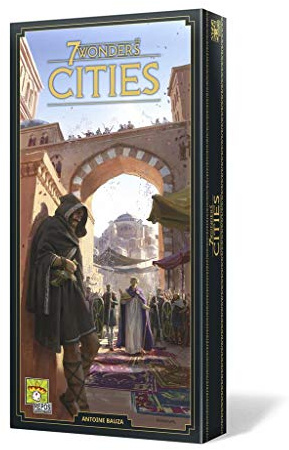 UNBOX NOW 7 Wonders Cities New Edition — Erweiterung auf Kastilisch für 10+ Jahre, Kartenspiel, 7 Spieler, 40 Minuten, Dalonismus-geeignet, Strategie, Stadtgebäude, Spanisch | Gewinner mit mehreren Preisen, Brettspiel für 10 Jahre, für 3 bis 7 Spieler, Neue Ausgabe, 30 Minuten, Spanisch