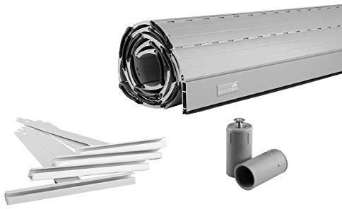 Schellenberg Rolladen Maßanfertigung, Rolladenpanzer Aluminium, Auswählbar: Breite 50-200 cm, Höhe 100-230 cm, System Mini, Farben Grau, Anthrazit, Silber, Weiß