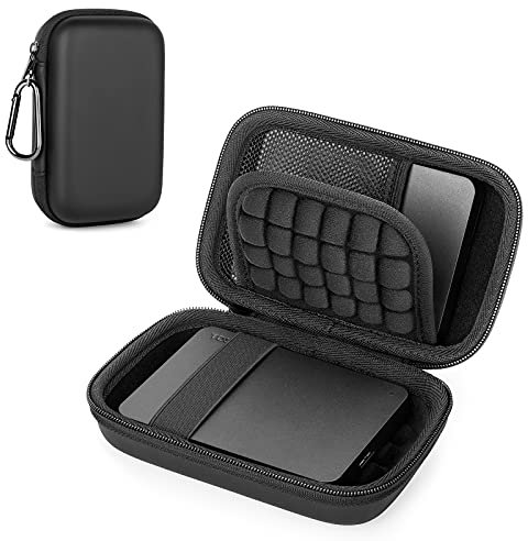 Custodia per Hard Disk Esterno 2.5'', TOSHIBA Canvio Basics/Western Digital WD Elements/Seagate HDD caso, Memoria Esterna Portatile Disco Esterno Protettiva Borsa Antiurto Rigida Cover Case