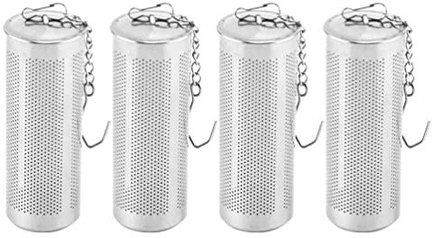 BESTonZON 4pièces Infuseurs à Thé Acier Filtre à Mailles Réutilisable Pour Préparation De Thé Pratique Et Portable