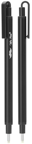 Mr. Pen- Pen Style Eraser, 2 Pack, Square & Round Tip, Eraser Pen, Pencil Erasers, Eraser Pencil